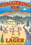 Staggering Elk Organic Lager label